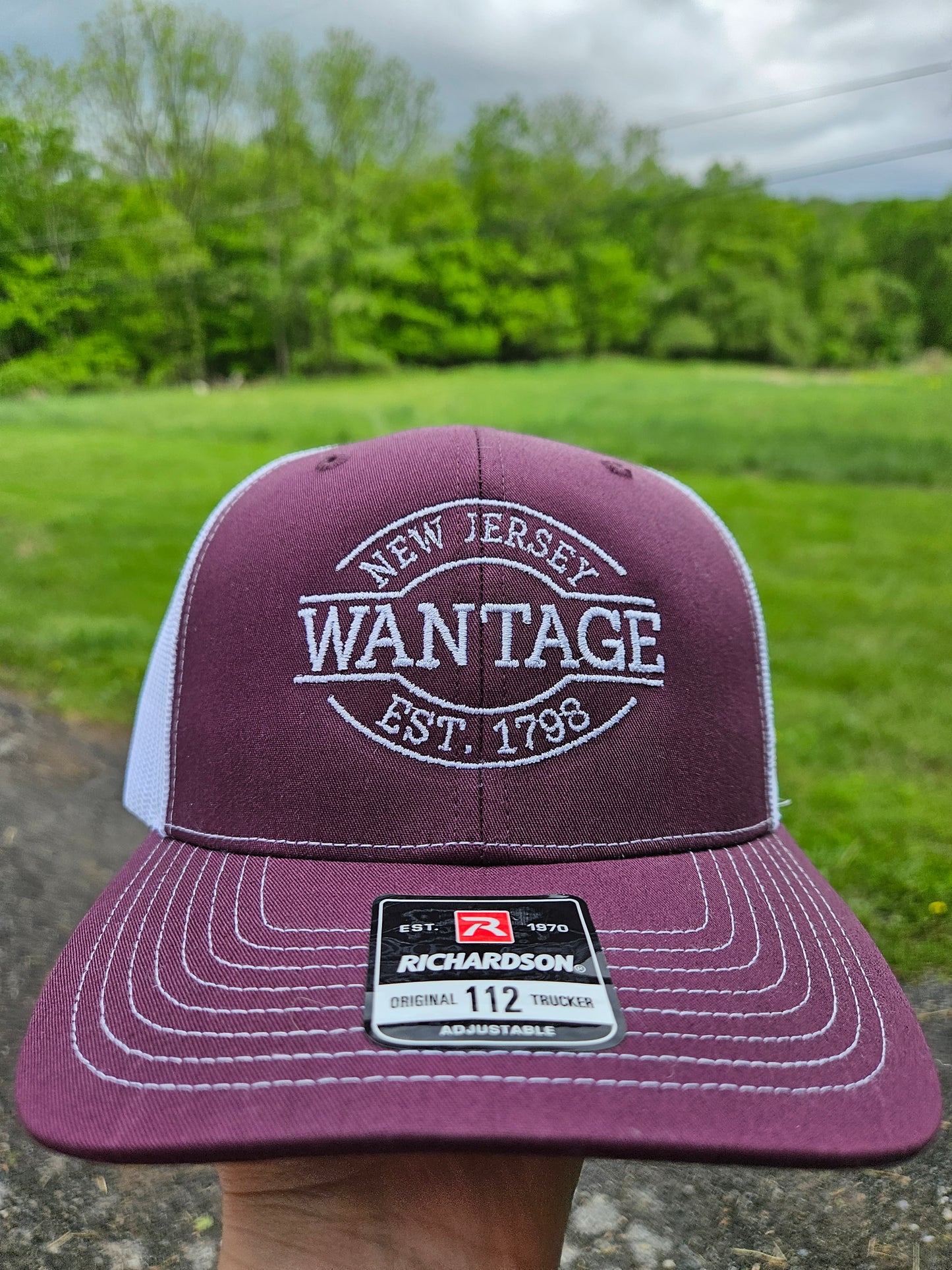 Wantage, New Jersey Trucker Hat – Embroidered Local Pride Snapback