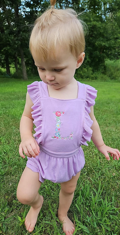 Floral Letter Romper
