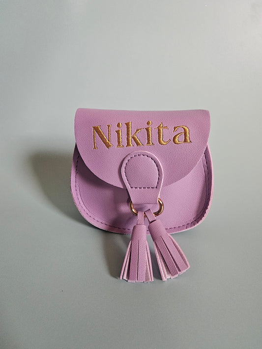Girls embroidered purse