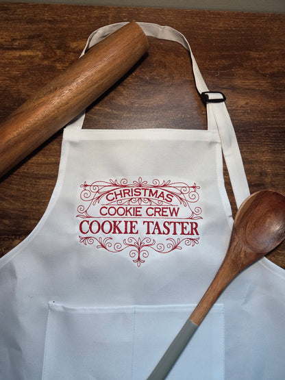 Kids Christmas Cookie Crew Cookie Taster Apron