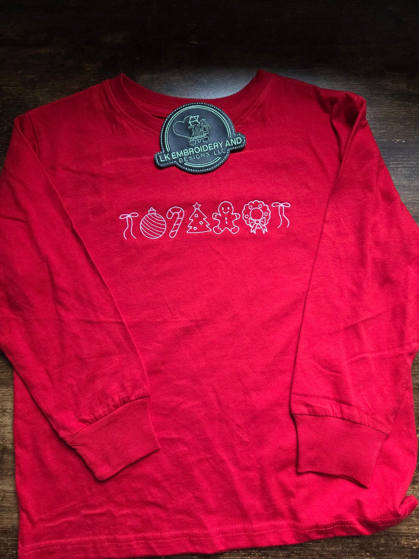 Christmas Icon Toddler Long Sleeve Tshirt