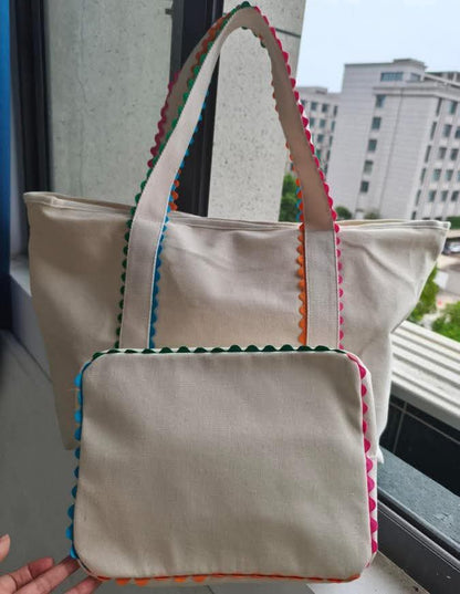 Canvas Ric-Rac Tote PRE-ORDER