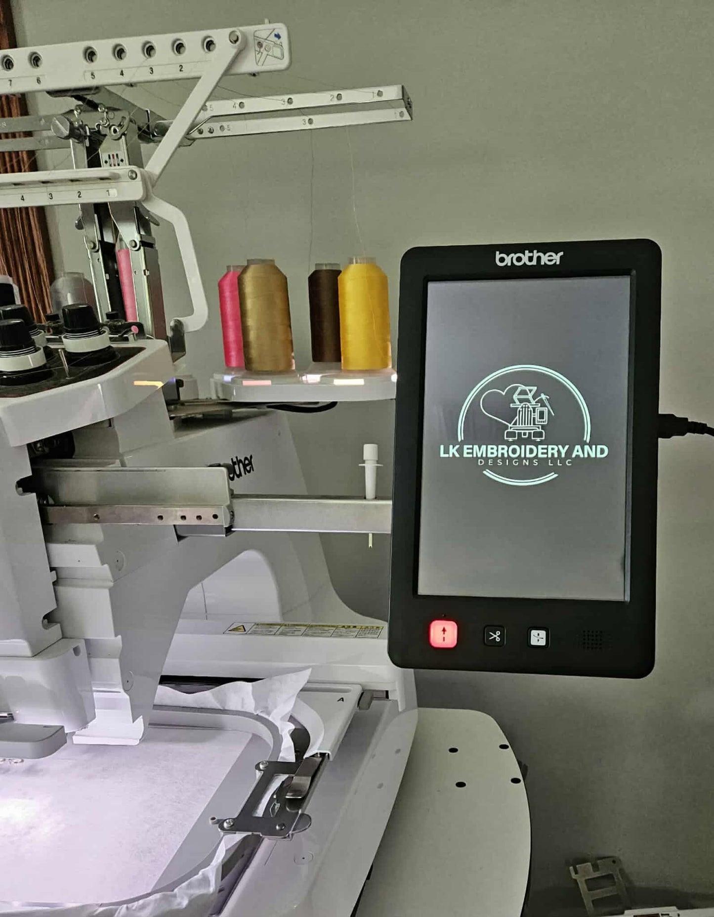 Brother pr1000, pr1050x, pr1055x Custom Screensaver Logo