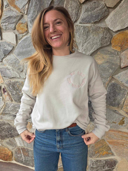 We Are The Wild Ones Women's Embroidered Crewneck Sweatshirt