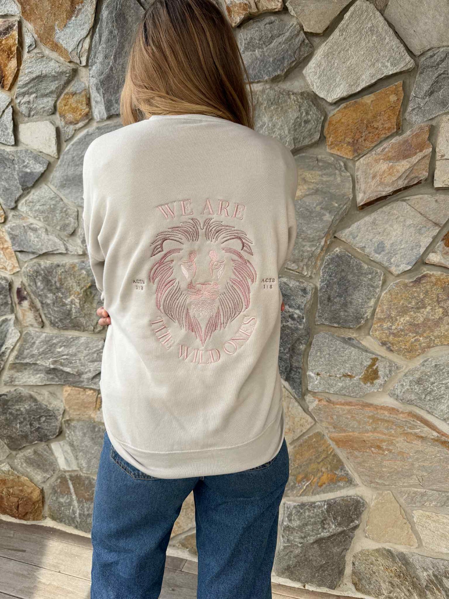 We Are The Wild Ones Women's Embroidered Crewneck Sweatshirt