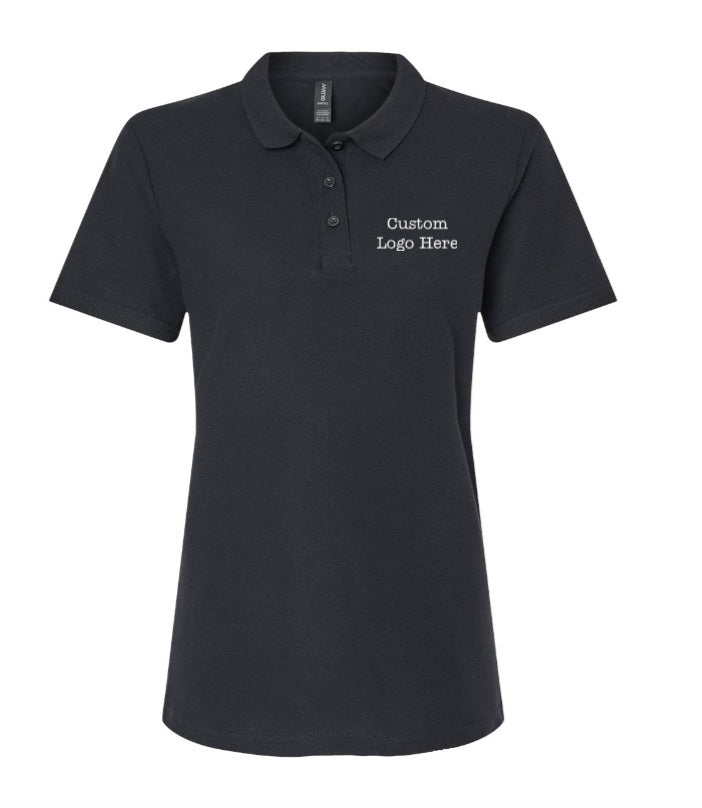 Custom Gildan Women's Polo with Left Chest Logo