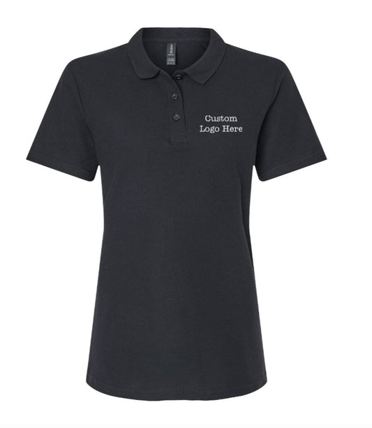 Custom Gildan Women's Polo with Left Chest Logo